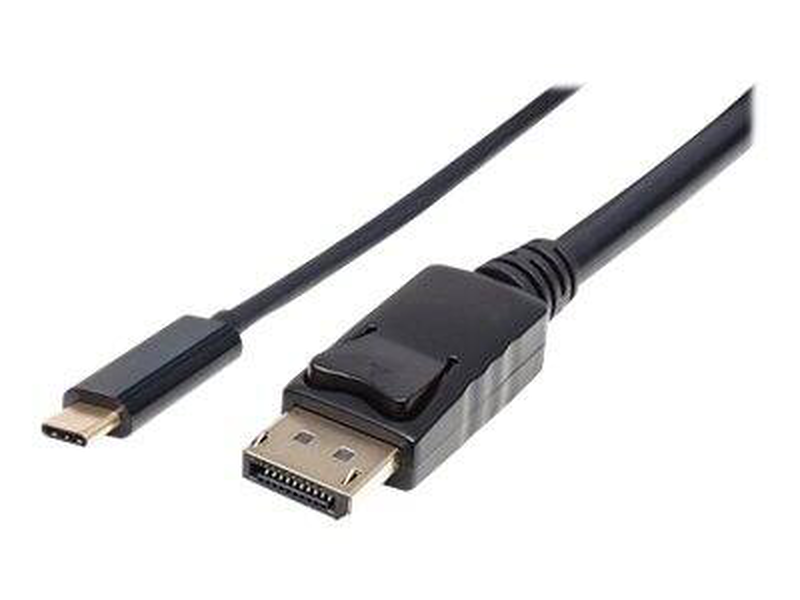 Manhattan USB-c to displayport cable, 4k@60hz, 2m, male to male, black, / 24 pin USB-c (m) to displayport (m) / USB 3.1 / 2 m / 4k support / black-null