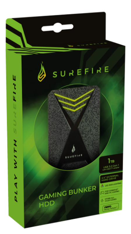 Product image: HDDUSB 3.0 1TB 2,5''(15mm)gx3 gaming 3.2gen bk/grline surefire-null