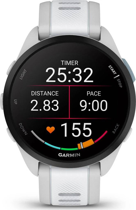 Garmin forerunner 165 music GPS running watch | amOLED | mist gray/whitestone, , medium-null