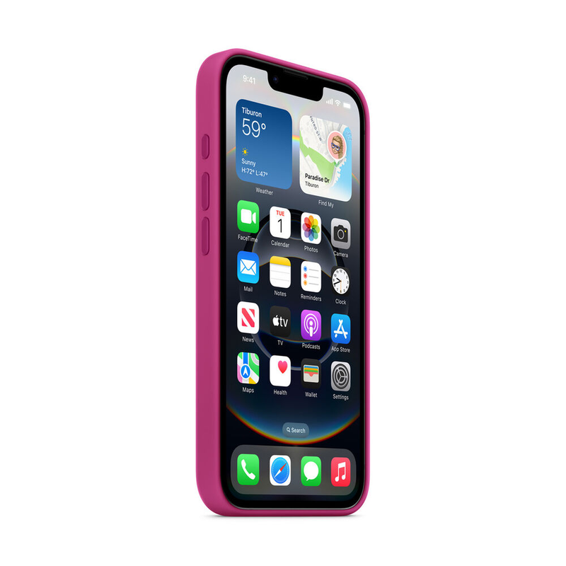 iPhone 16e silicone case fuchsia-null