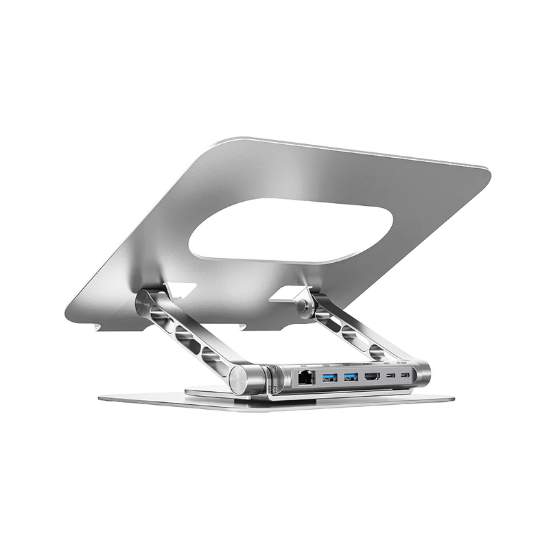 Unitek laptop stand with USB hub 4k30hz HDMI + fe lan + pd100w d1109b, , medium-null
