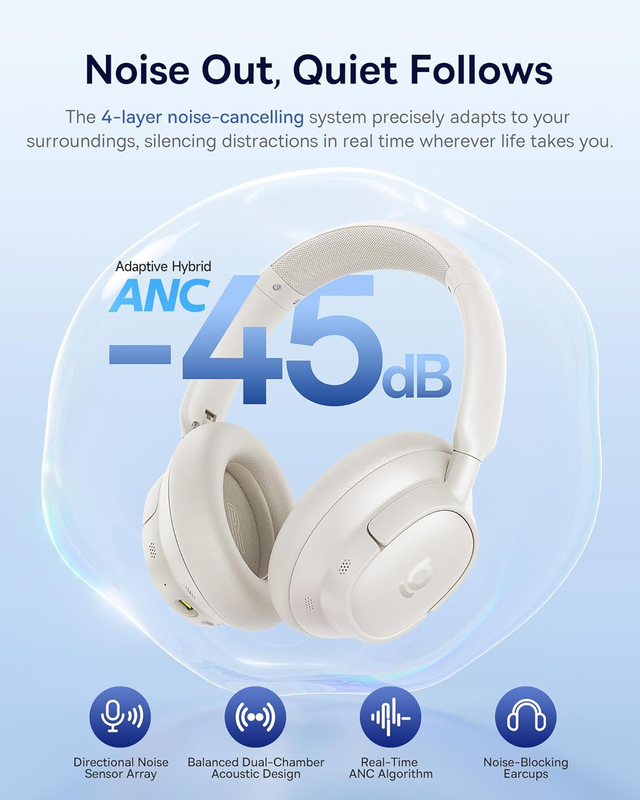 Baseus headphones over ear anc bass bh1 nc white, , medium-null