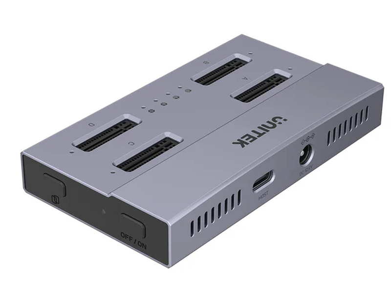 Product image: Unitek hdk USB4 4-bay m.2 SSD docking station offline clone s1243b, , medium-null