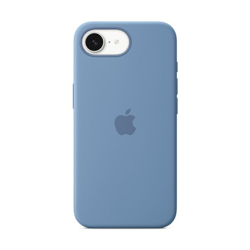 Product image: iPhone 16e silicone case winter blue, , medium-null
