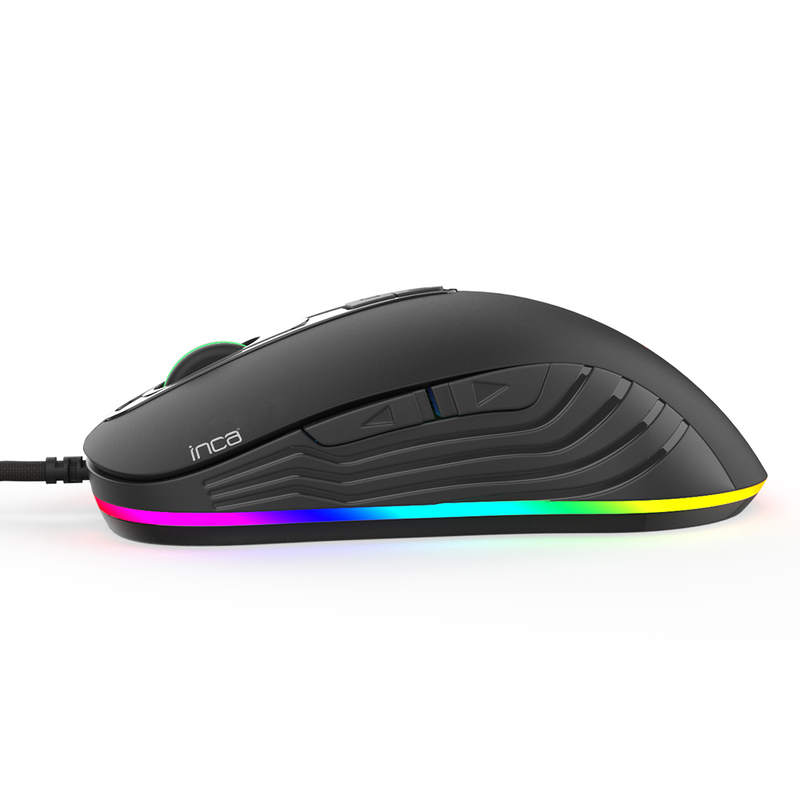 Inca img-348 / right-hand / optical / USB type-a / 3200 dpi / 7 / wheel / cable / black, , medium-null