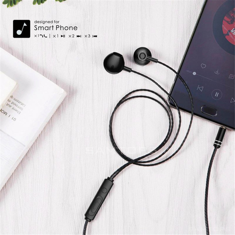 Remax wired headset black, , medium-null