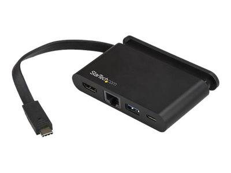 Startech dkt30chcpd USB-c multiport adapter 4k HDMI 30hz gigabit ethernet USB-a USB-c 100w pd passthrough-null