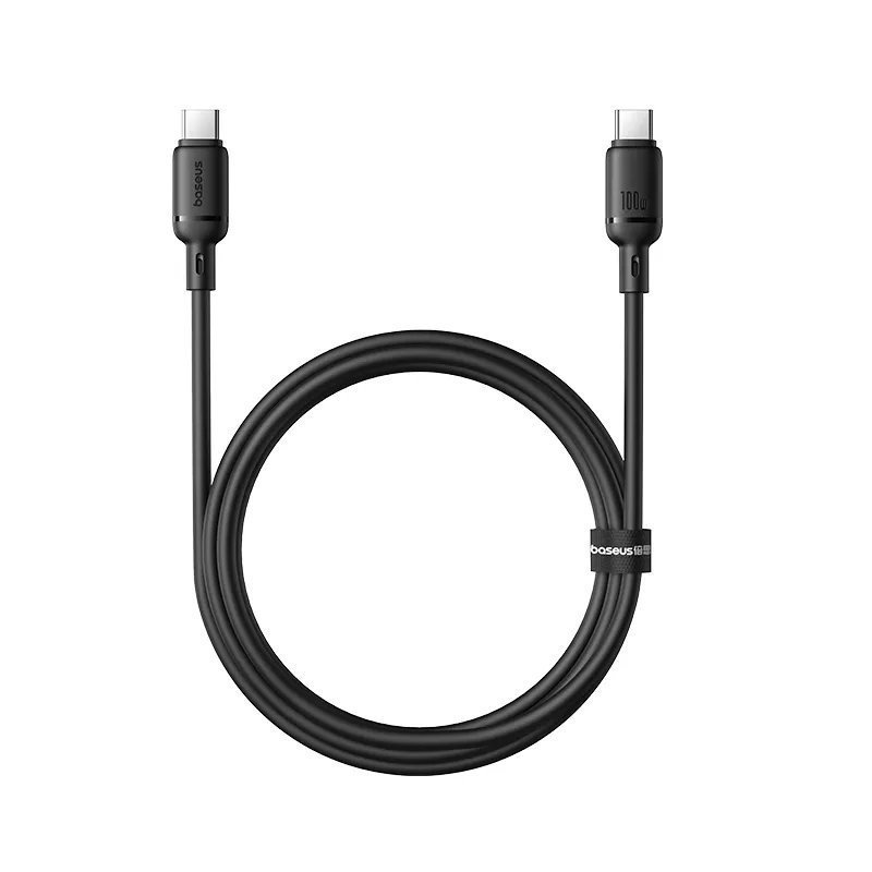 Baseus cable USB-c to USB-c silky series 1.0m 100w black, , medium-null