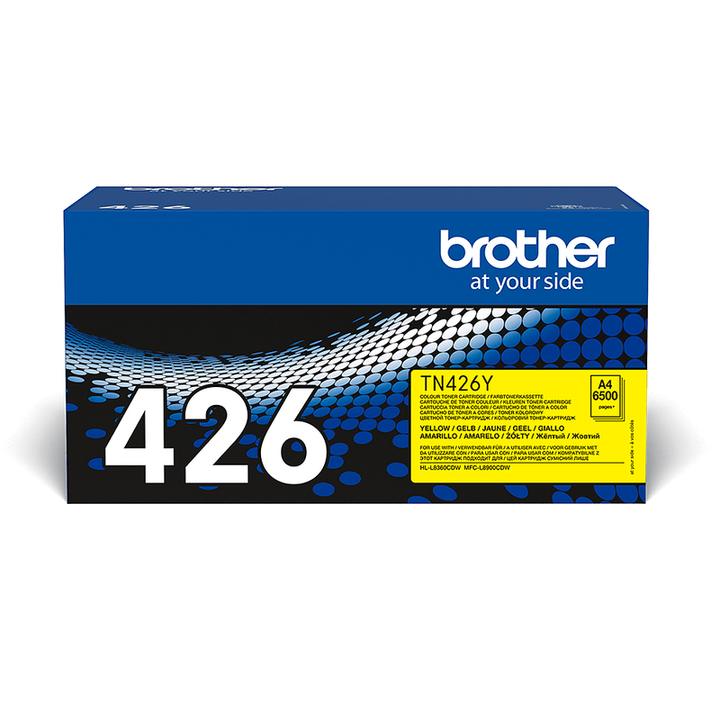 Brother tn426y yellow super jumbo toner cartridge 6,500 pages for hl-l8360cdw mfc-l8900cdw-null