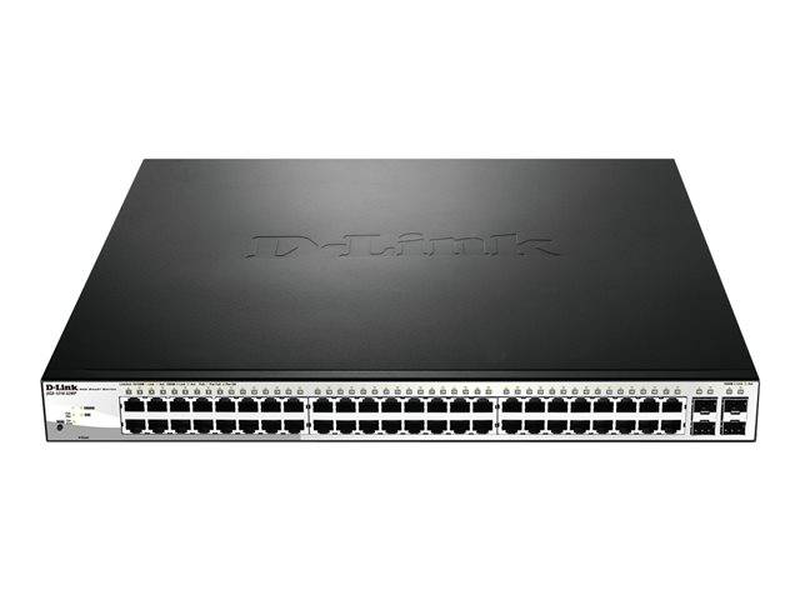D-link dgs-1210-52mp 48-port gigabit poe web smart managed switch 4x sfp 370w rackmount-null