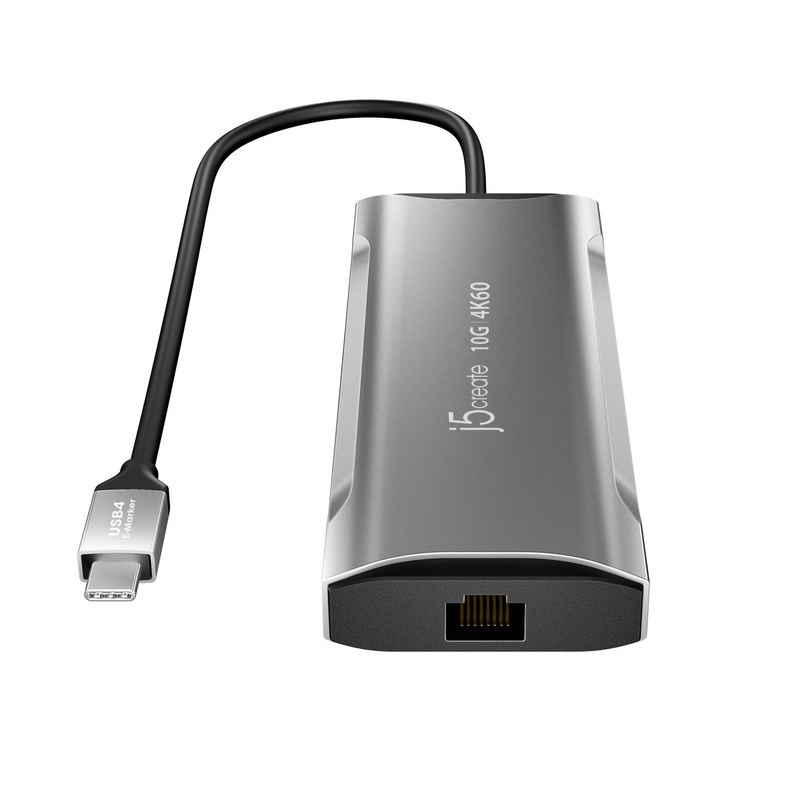J5create jcd393-n 4k60 elite USB-c 10GBps mini dock 9-in-1 HDMI 4k 60hz 100w pd gigabit lan 2x USB-a card reader-null