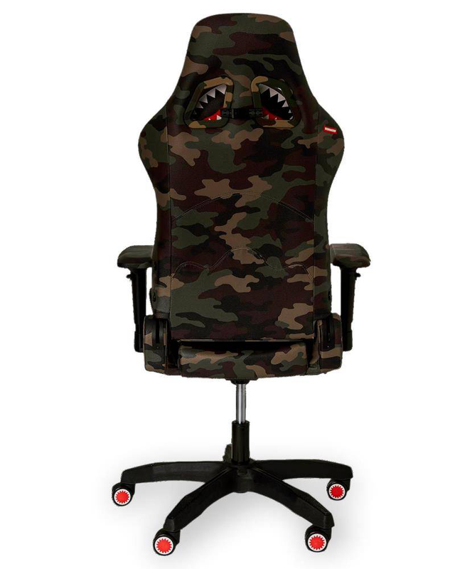 Sprayground camo shark gamer chair image number null