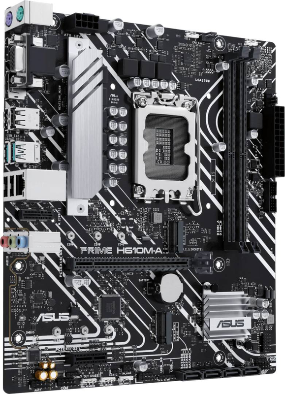 Asus prime h610m-a-csm microatx motherboard lga1700 intel h610 ddr5 pcie 4.0 dual m.2 1GB lan 90mb1g20-m0eayc-null
