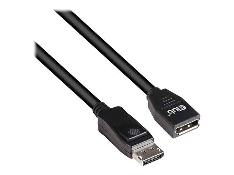 Club 3d / displayport extension cable / displayport (m) to displayport (f) / displayport 1.4 / 2m / 8k support, , medium-null