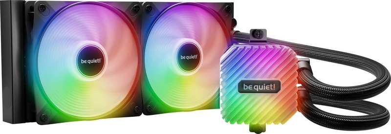 Be quiet! Light loop 240mm black argb liquid CPU cooler aio dual light wings lx 120mm fans copper base-null
