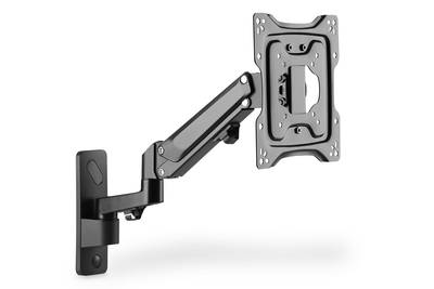 Digitus / mounting kit (wall mount) / for lcd display/ curved lcd display / gas spring, swivel arm / plastic, aluminium, steel / matte black / screen size: 17"-43", , medium
