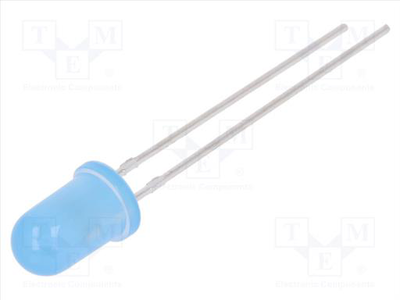 Led 5mm blue  600mcd 2.6v-3.6v x3p, , medium