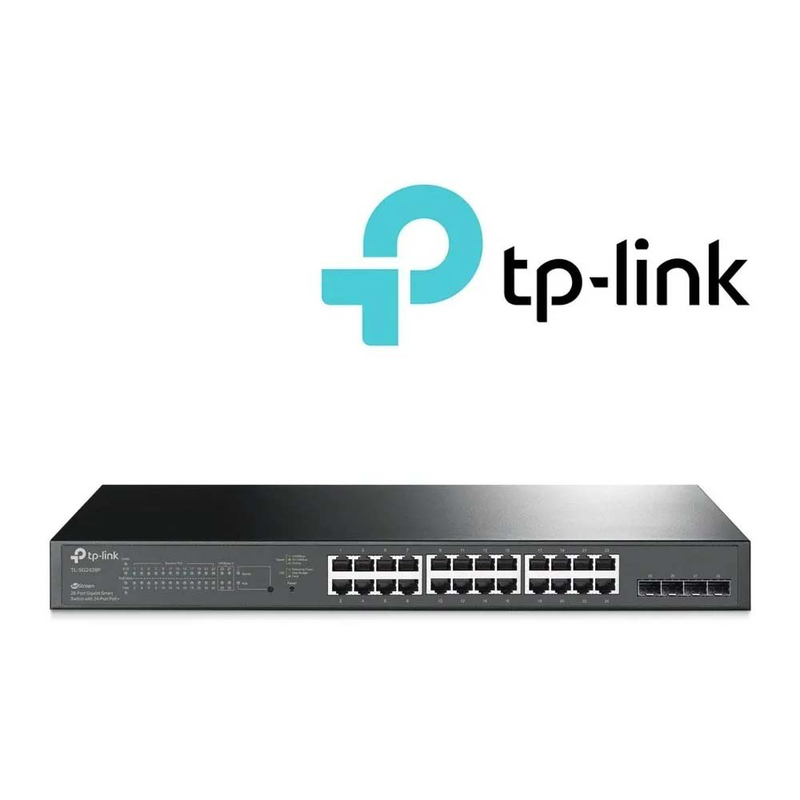 Tp-link tl-sg2428p jetstream 28-port gigabit smart switch with 24-port poe+-null