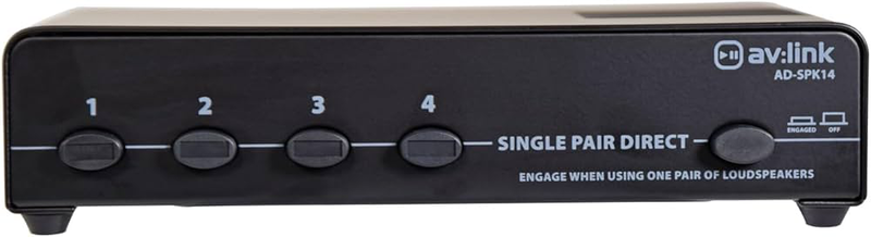 Av:link 128.425uk 1:4 speaker switch w/protection-null