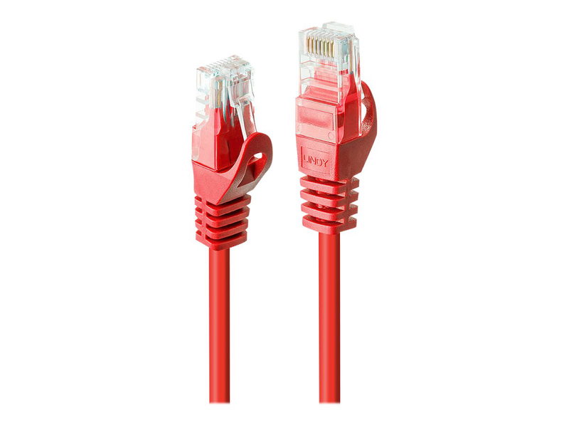 Lindy basic / patch cable / rj-45 (m) to rj-45 (m) / 5 m / utp / cat 6 / molded, snagless / red-null