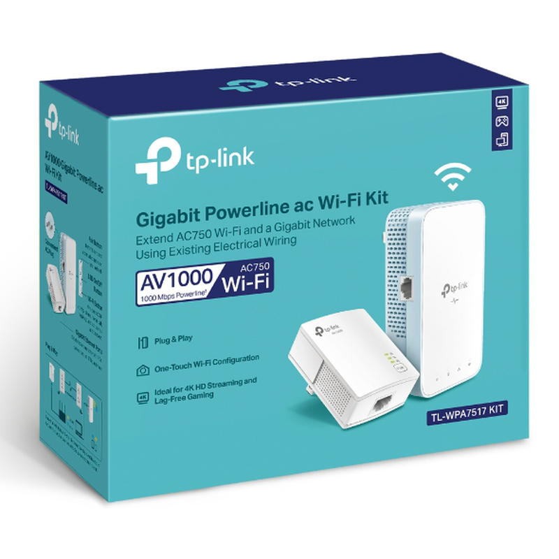Tp-link av1000 gigabit powerline ac Wi-Fi kit, , medium-null