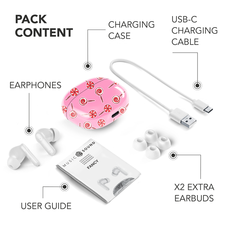 Cellularline in-ear wireless earphones music sound-null