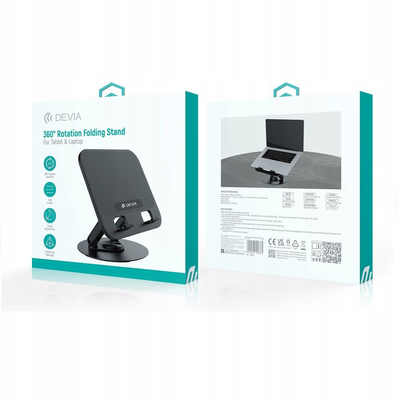 Devia el238 holder stand for laptop tablet foldable with 360 rotation, , medium