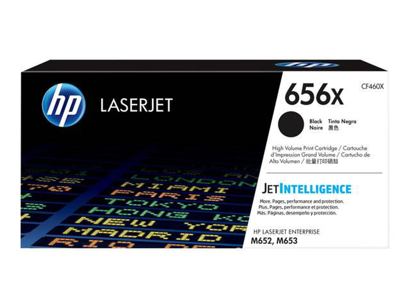 Hp 656x cf460x original black high yield laserjet toner cartridge 27000 pages for color laserjet enterprise m652 m653-null
