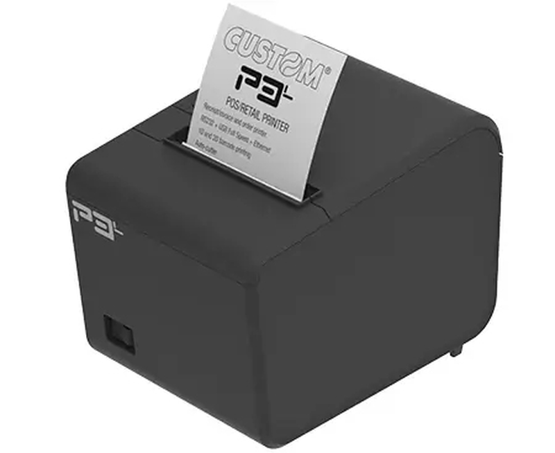 Custom p3l 911mx010300733 58/80mm thermal pos receipt printer 203dpi 200mm/s USB ethernet rs-232 auto cutter black-null