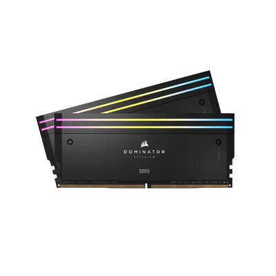 48GB (2x24GB) ddr5 6000mhz corsair dominator titanium rgb intel xmp memory kit black (cmp48gx5m2b6000c30), , medium