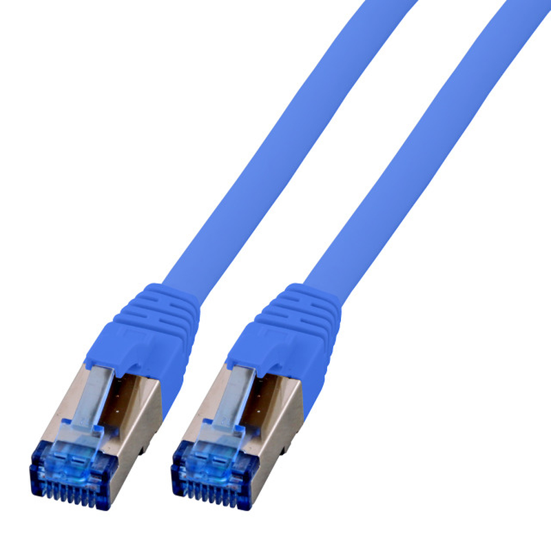 Efb-elektronik / patch cable / rj-45 (m) to rj-45 (m) / 2 m / sftp / cat 7 (cable) / cat 6a (connectors) / halogen-free, molded / blue-null