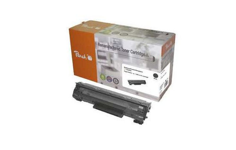 Peach - black - compatible - remanufactured - toner cartridge - for hp laserjet pro m1132, m1136, m1212, m1217, p1102, p1104, p1106, p1107, p1108, p1109, , medium-null