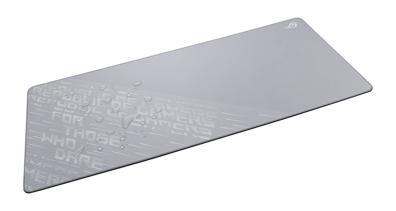 Asus rog scabbard II xxl extended gaming mouse pad 900 x 400 mm nano-coated water oil dust-resistant arctic grey-null