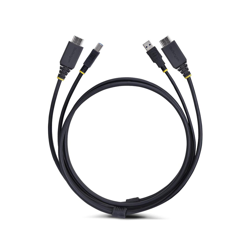 Startech.com 6ft (1.8m) HDMI and USB 5GBps kvm cable / keyboard / video / mouse (kvm) cable / HDMI, USB type a (m) to HDMI, USB type b (m) / 1.8 m / 4k60hz support, hdr10 support / black-null
