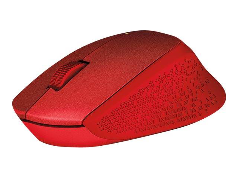 Logitech m330 silent plus wireless mouse 1000 dpi 2.4GHz silent clicks right-handed red-null