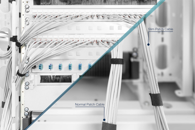 Digitus slim / patch cable / rj-45 (m) to rj-45 (m) / 3 m / utp / cat 6 / halogen-free, molded, snagless / grey-null