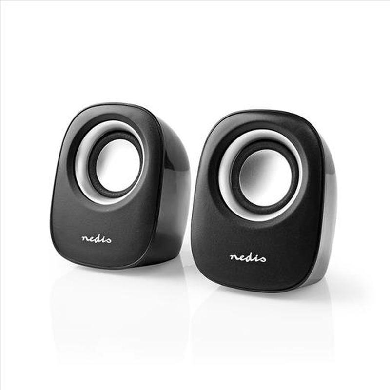 Product image: Pc speaker 2.0 12 w 3.5mm jack black / silver, , medium-null