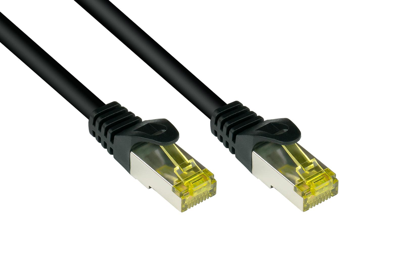 Good connections rns - patch cable - rj-45 (m) to rj-45 (m) - 2 m - sftp, pimf - cat 7 - halogen-free, molded, snagless - black-null