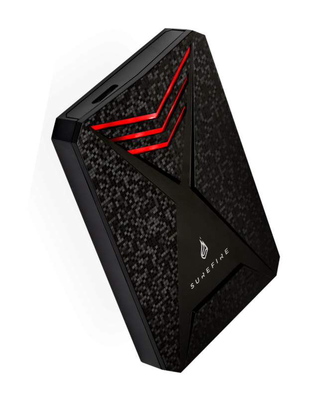 Verbatim surefire ssd external USB 3.0 1TB gx3 gaming 3.2 1gen bk/redline image number null