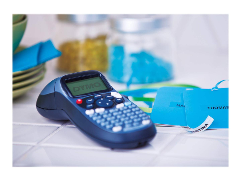 Dymo letratag lt-100h label maker | 12mm lt tape | abc keyboard | blue, , medium-null
