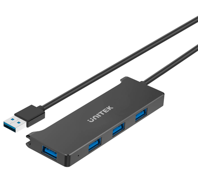 Unitek USB-a hub USB3.0 4-port & micro USB power port y-3145, , medium