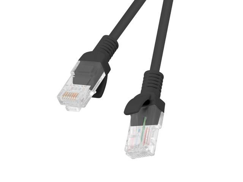 Lanberg patchcord cat.6 utp 20m black fluke passed-null
