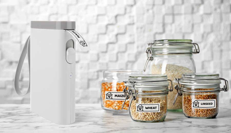 Peach pe110-w portable label printer | 203 dpi | bluetooth | USB-c | white, , medium-null