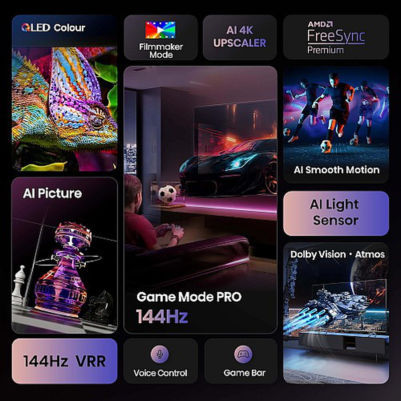 Hisense smart TV 65" 4k QLED 65e7q pro-null