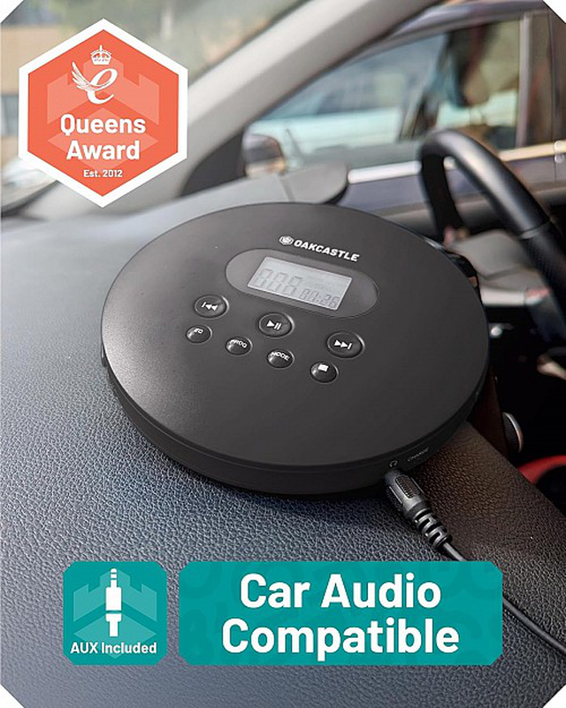 Majority oakcastle cd100 portable cd & bt player rechargeable, , medium image number null