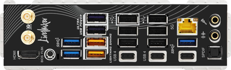 Asrock x870 livemixer Wi-Fi atx motherboard am5 AMD x870 ddr5 pcie 5.0 Wi-Fi 7 USB4 5GBe 90-mxbta0-a0uayz-null