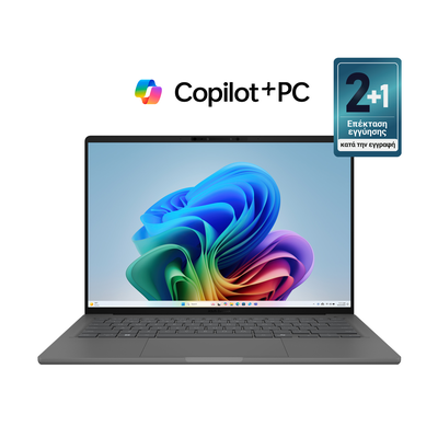 Asus zenbook a14 laptop 14" (snapdragon x x1 26 100/16GB/1TB), Grey, medium