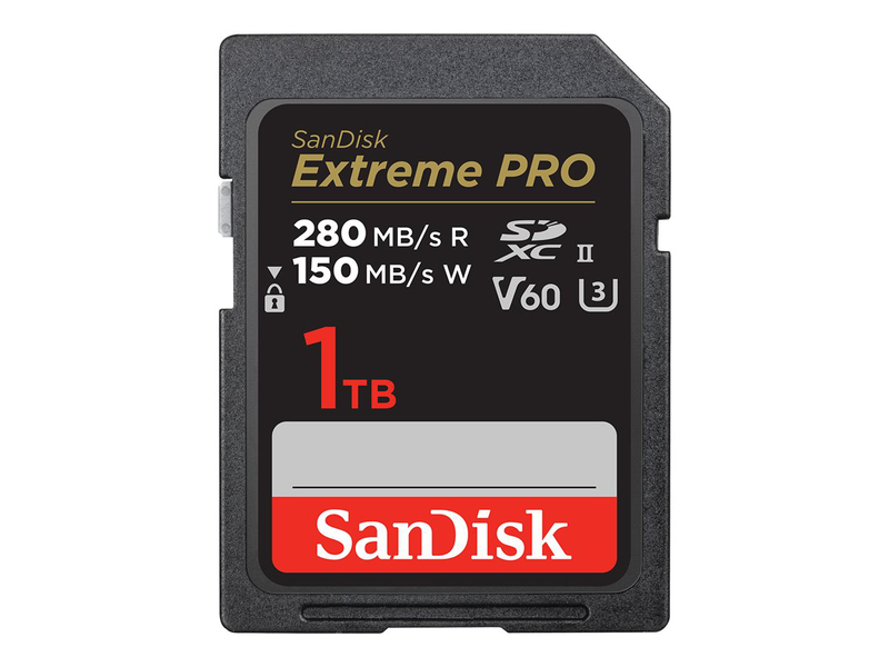 Sandisk extreme pro - flash memory card - 1TB - video class v60 / uhs-ii u3 / class10 - sdxc uhs-ii-null
