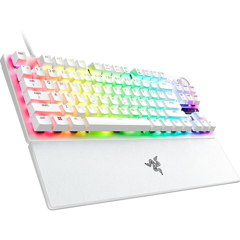 Razer huntsman v3 pro tenkeyless white analog optical gaming keyboard rapid trigger us layout-null