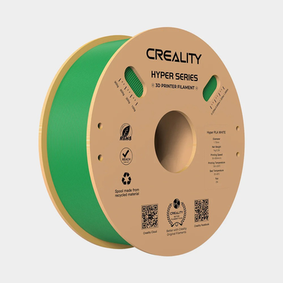 Creality hyper pla green 3d printer filament glossy 1kg spool 1.75 mm, Green, medium
